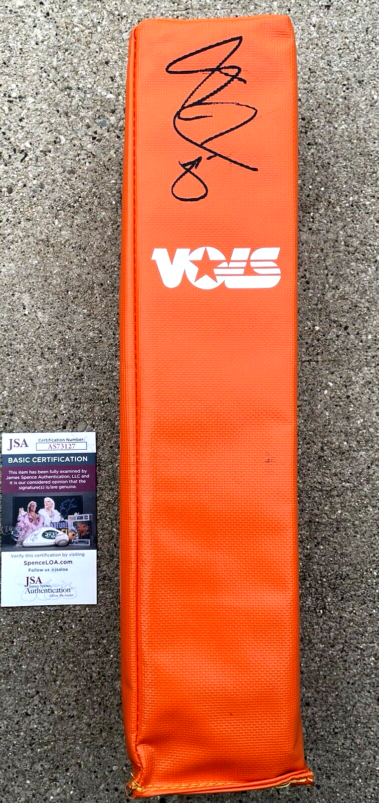 JOSH HEUPEL Vols SIGNED End Zone Pylon JSA COA TENNESSEE VOLUNTEERS 