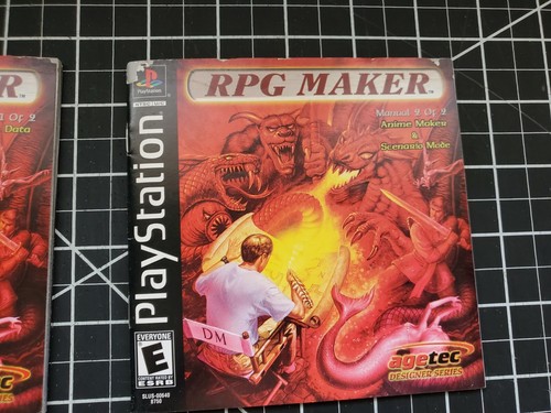 RPG Maker (PlayStation 1, 2000) PS1 Game Disc and manuals Only Good Condition - Picture 6 of 12
