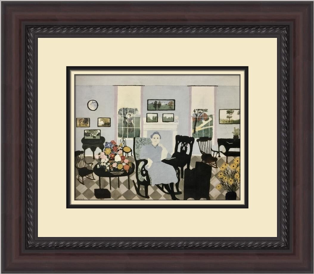 Grandma Moses In The Studio Custom Framed Print | eBay