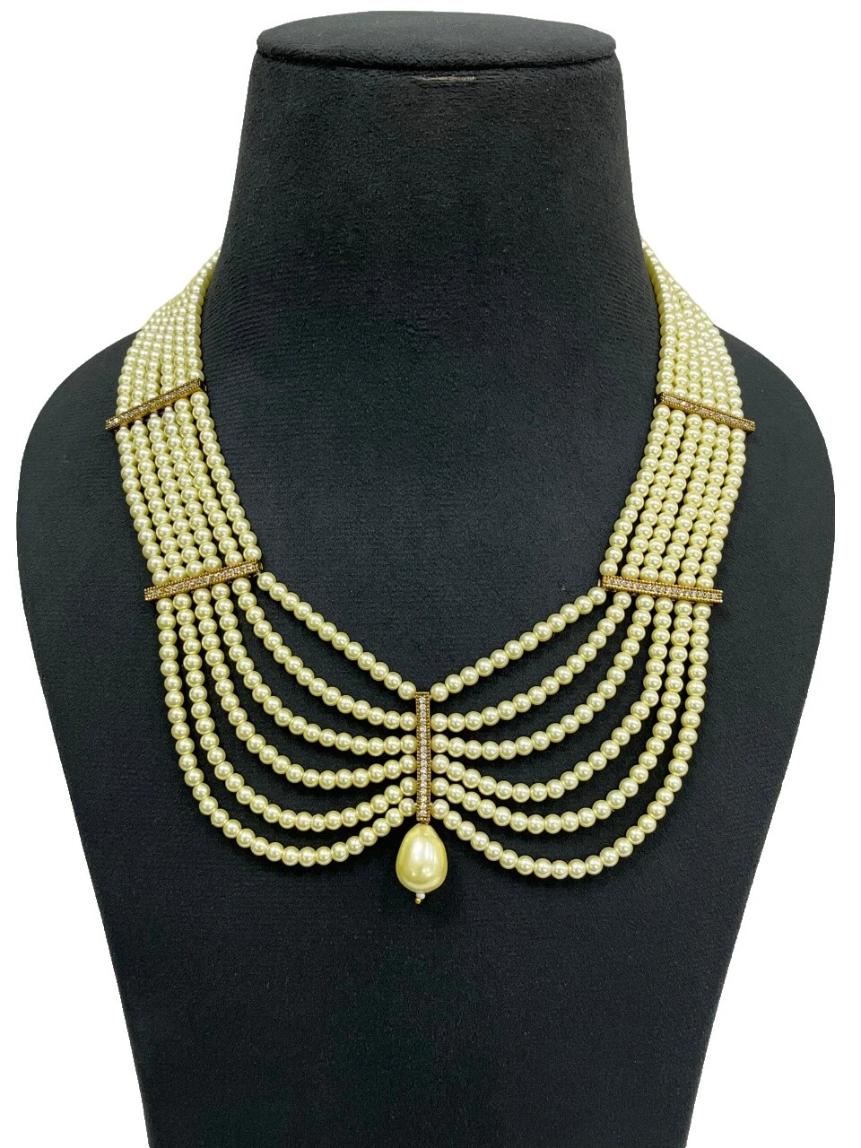 Ожерелья и кулоны покрытые латунью жемчуг