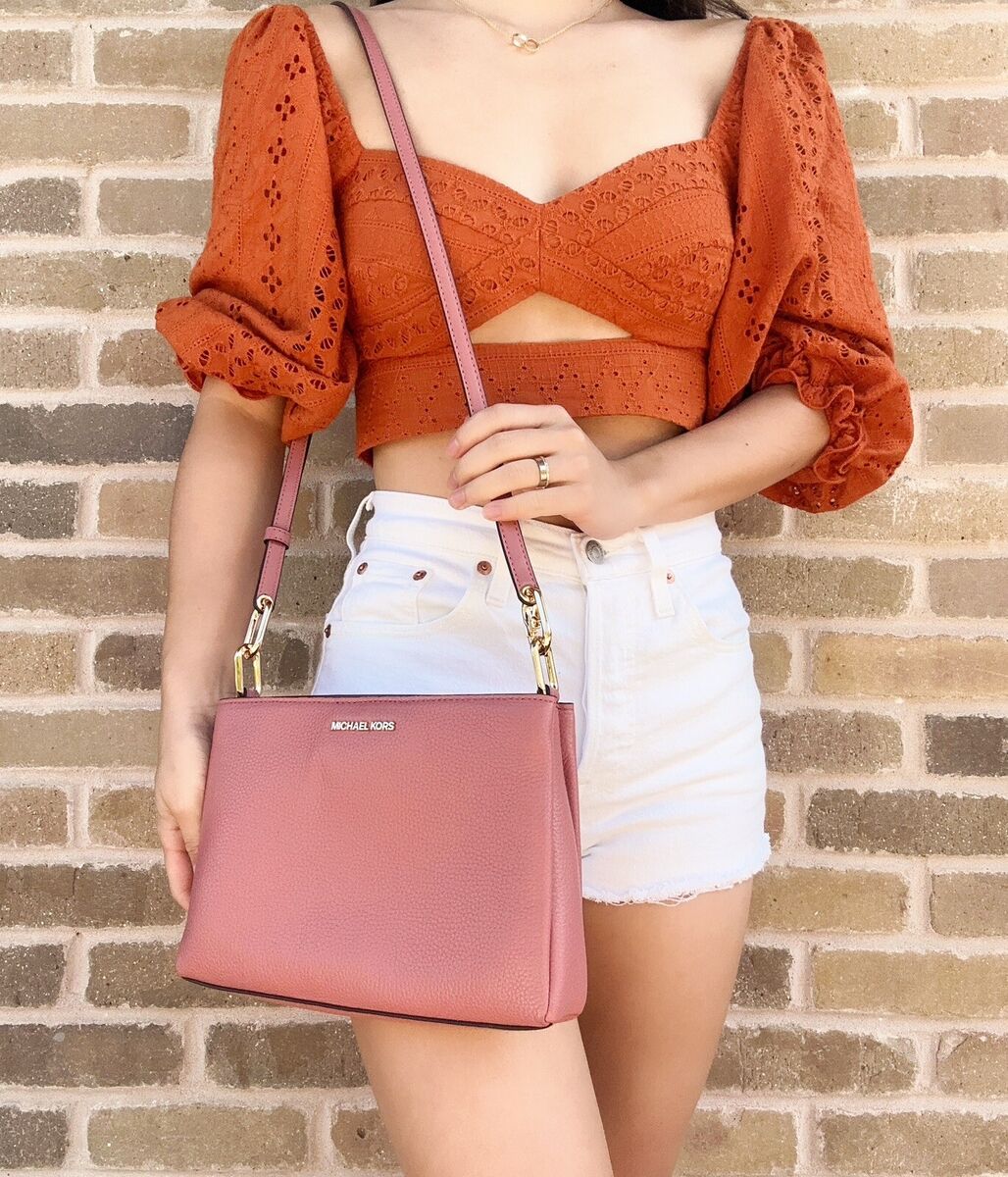 Michael Kors Trisha Medium Triple Compartment Crossbody Bag Michael Kors Trisha Medium Triple Compartment Crossbody Bag