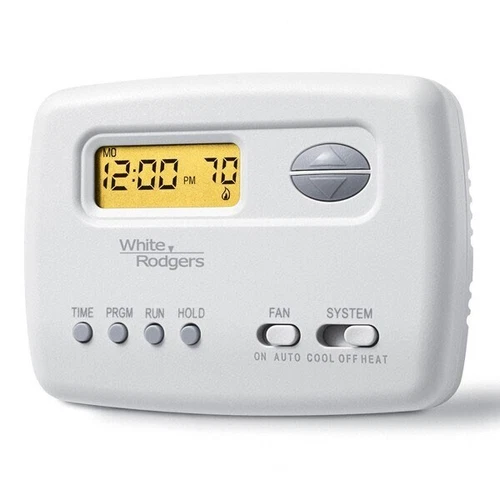 White Rodgers 1F78-151 70 Series Thermostat, Single Stage, Programmable, Hori...