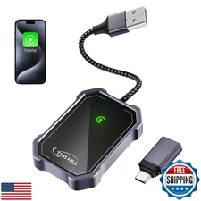 THIS HILL Wireless CarPlay Adapter-Converts Factory Wired CarPlay to Wireless