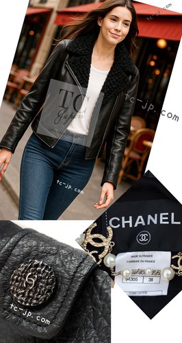 $12K CHANEL 12A Black Motorcycle Lambskin Leather Jacket by Karl Lagerfeld 38 40 - Picture 2 of 22