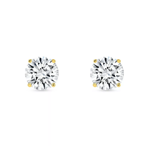 2.00 Ct Real Lab Grown Diamond Studs Earrings 14k Gold D/F VVS-VS - Picture 2 of 10