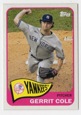 2021 Topps Series 2 Gerrit Cole #T65-35 Redux 1965 New York Yankees