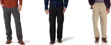 Wrangler Authentics Men's Fleece Lined Cargo Pants