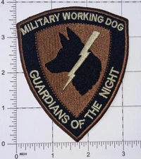 USAF Military Working Dog Guardians of The Night Patch Brown/Black A1241
