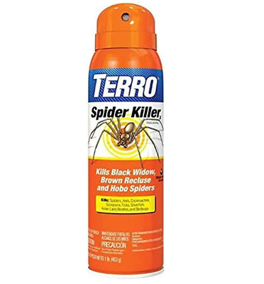 Terro T2302 16 oz Spider Killer + Ant Scorpion Roach Bedbug & Tick Killer Spray
