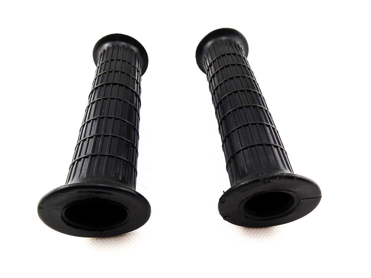 HONDA CB500 FOUR 71-72 JBS BLACK HAND GRIP SET LEFT RIGHT PAIR
