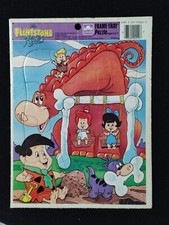 VINTAGE 1987 FLINTSTONE KIDS PUZZLE Hanna Barbera GOLDEN