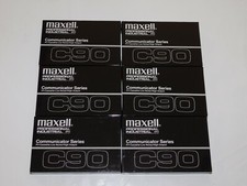 Maxell Professional Industrial P/I Communicator Series C90 Blank Cassettes 6 Pk
