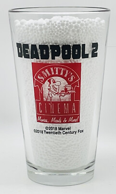 Deadpool 2 Movie Pint Glass Get Your Heart On RARE Smitty's Cinema giveaway 2018