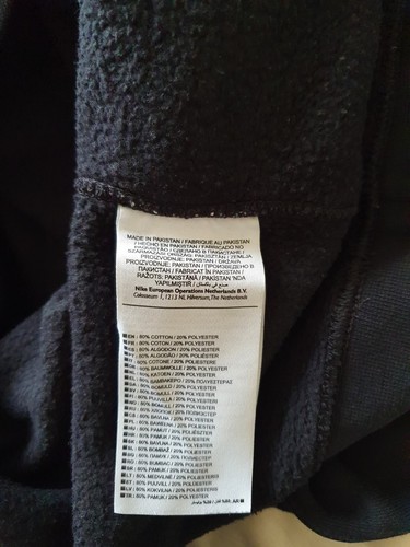Mens Nike Fleece Sweatshirt Black Medium - Picture 10 of 12