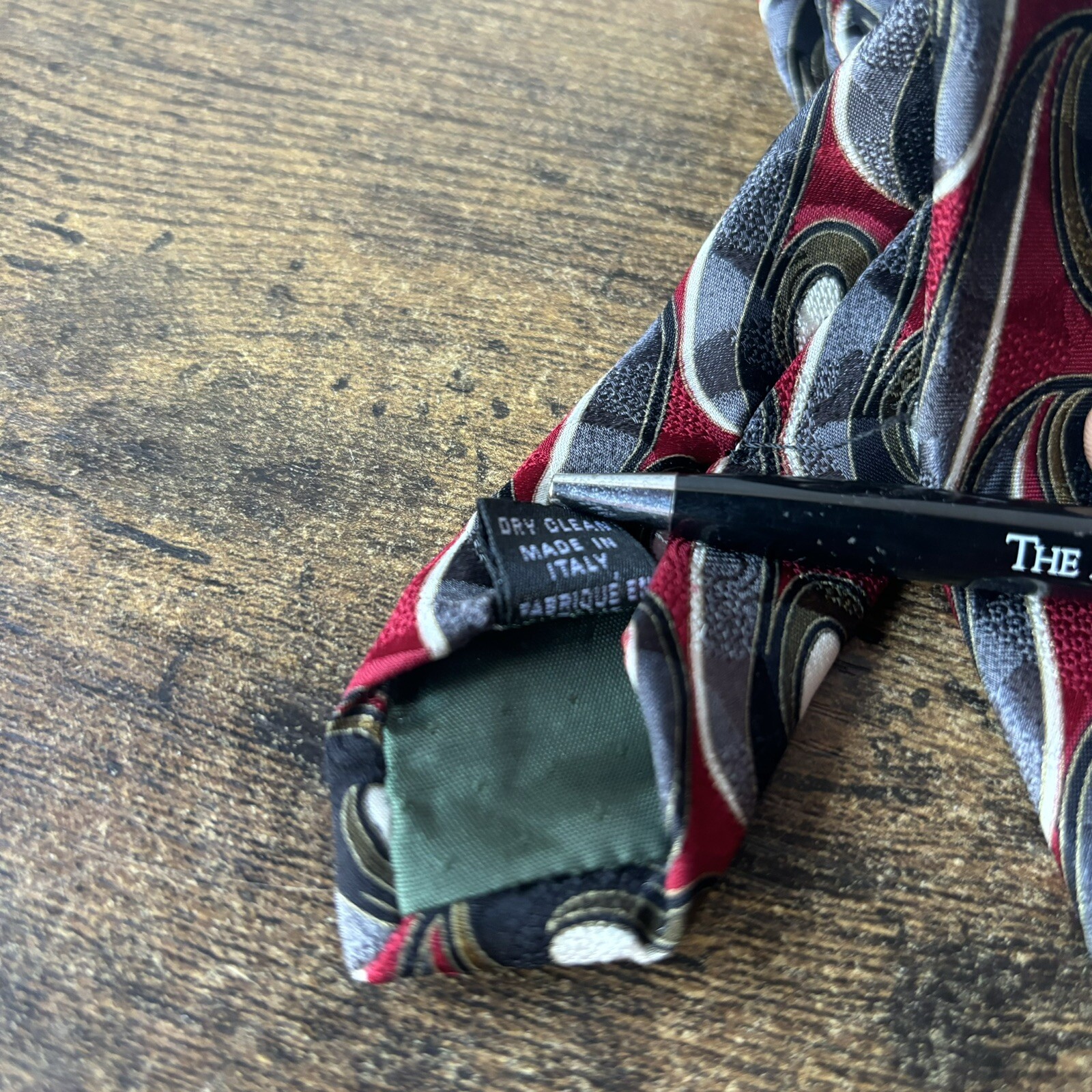 VTG Basic Elements Men’s Silk Necktie Blue Red Wh… - image 14