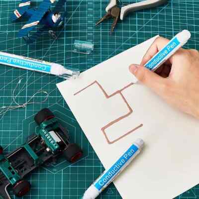 Electronics Copper Conductive Paint Pen DIY Design Circuit Making Repair Tool UK