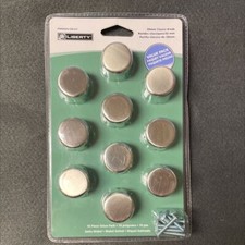  10-Pack 1-3/16" Classic Round Knob Satin Nickel