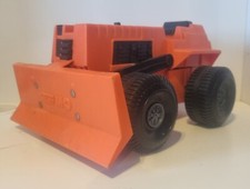 Mighty Mo Friction Motor Tractor Bulldozer 1973 Ideal Toy Corp USA Vintage