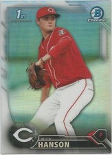 Nick Hanson Cincinnati Reds 2016 Bowman Chrome Draft Refractor