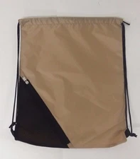 Cinch Bag Color  Brown& Black Zipper Bag Official Licensed Product NWOT 