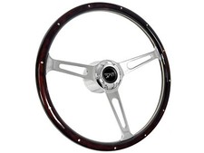 1967 Mercury Cougar 6 Bolt Classic Espresso Wood Riveted Steering Wheel Kit