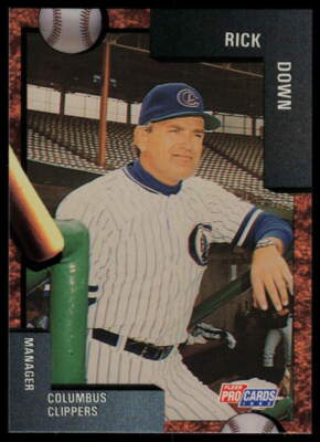 1992 Fleer ProCards Rick Down Columbus Clippers