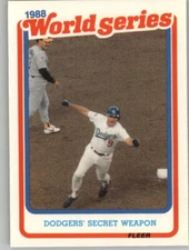 1989 Fleer Baseball "Glossy World Series" Insert Cards