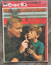 Rare 1969 Whitman 48pc Frame Tray Puzzle LIEBER ONKEL BILL Family Affair German
