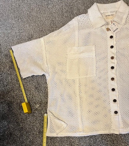HARD TO FIND "WE THE FREE" slouchy oversized open knit coverup shirt, w-xs/s NEW - Picture 9 of 17