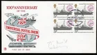 1¢ WONDER'S ~ GREAT BRITAIN FDC 100TH ANNIVERSARY UPU 1974 - F212