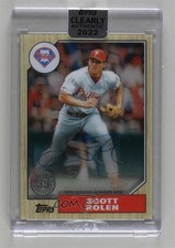 2022 Clearly Authentic 1987 Topps Baseball Scott Rolen #87TBA-SR Auto HOF 7ut