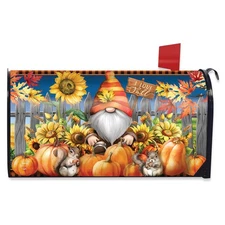 Briarwood Lane Gnome and Pumpkins Mailbox Cover