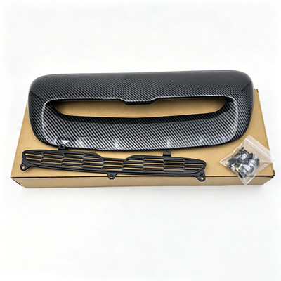 For 07-13 Mini Cooper S R55 R56-R58 R59 Hood Scoop Air Intake Vent Carbon Style