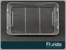 STAINLESS STEEL STERILIZATION TRAY/BASKET 16'' X 10'' X 3'' IN GOOD CONDITION
