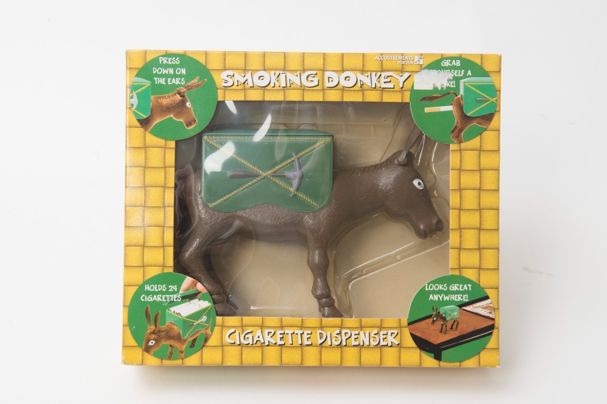 donkey cigarette dispenser for sale Vintage Smoking Donkey Novelty Cigarette Dispenser Never Opened or Used