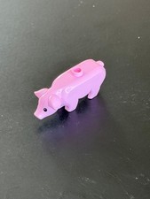 Lego Animal Land Pig with Black and White Eyes and Eyelashes Pattern 87621pb04