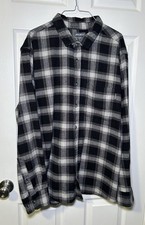 Eddie Bauer Men's Highland Plaid Long Sleeve Favorite Flannel Shirt Size XXL
