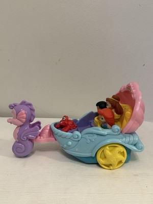 Fisher Price Little People Disney Little Mermaid Ariel's Musical Coach Carriage
