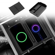 Wireless Charger Pad Console Organizer Protective Cover Included Car Accessory
