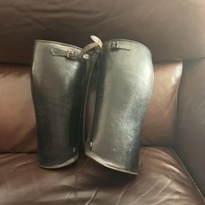 Vintage Leather Gaiters/shin protectors. Military?