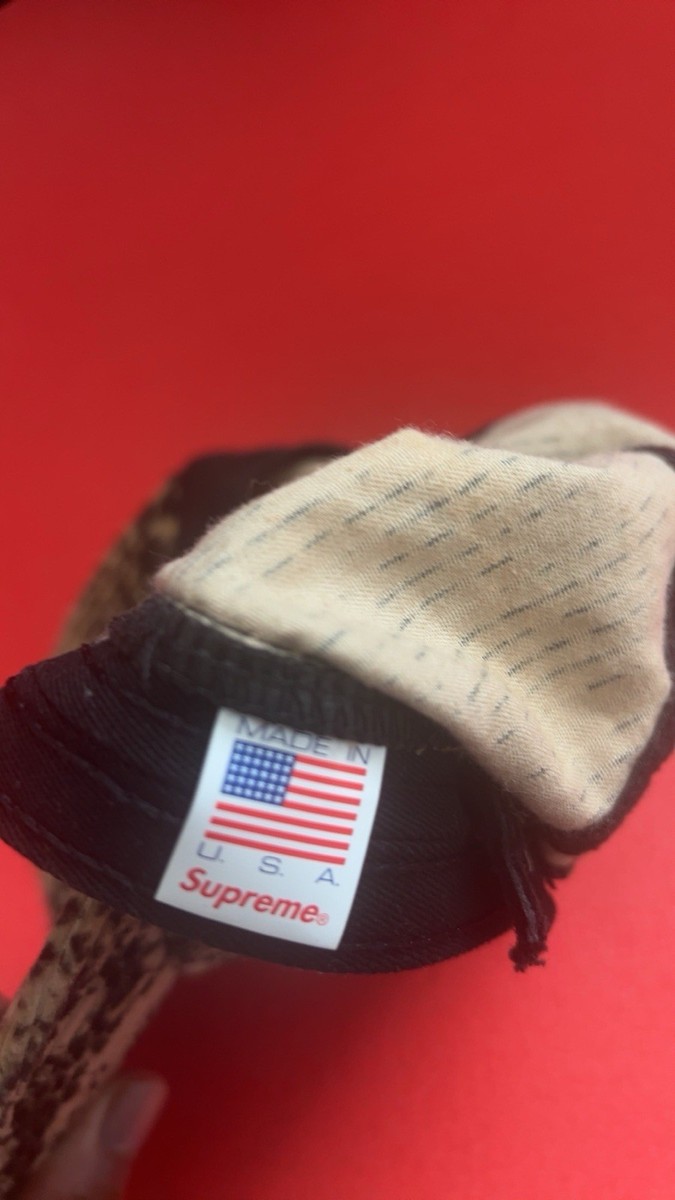 Supreme “Snakeskin Corduroy” Camp Cap — FW20 / 2020 Release — Used