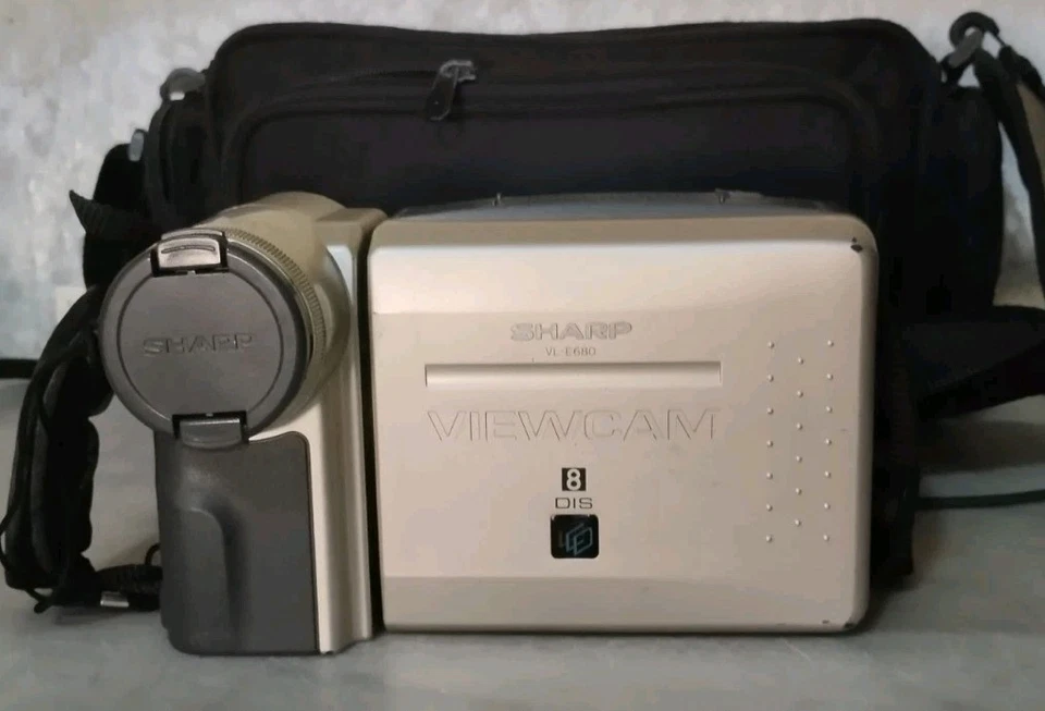 SHARP VL-E680 Caméra Vidéo 8 Avec Accessoires Originaux - Photo 3/4