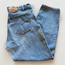Vintage Levis 550 Jeans Mens 36 x 28 Relaxed Fit 90s Denim Tapered Leg Blue