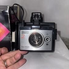 Polaroid Square Shooter 2 Land Camera Original Box Manual  Flash Units Vintage