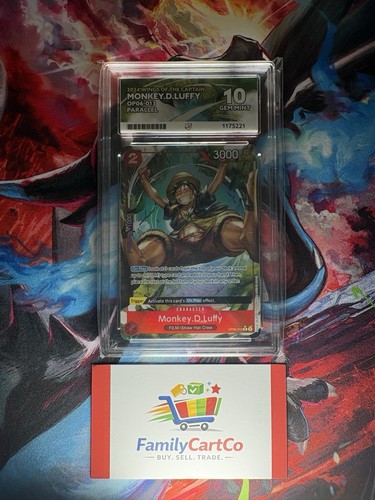Monkey.D.Luffy (Alternate Art) graded ACE 10 for sale on eBay