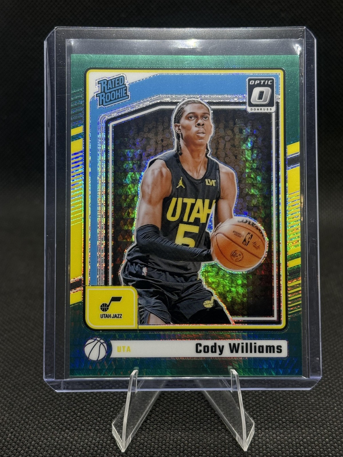 2024-25 Donruss Optic #298 Cody Williams Hyper Green #/249