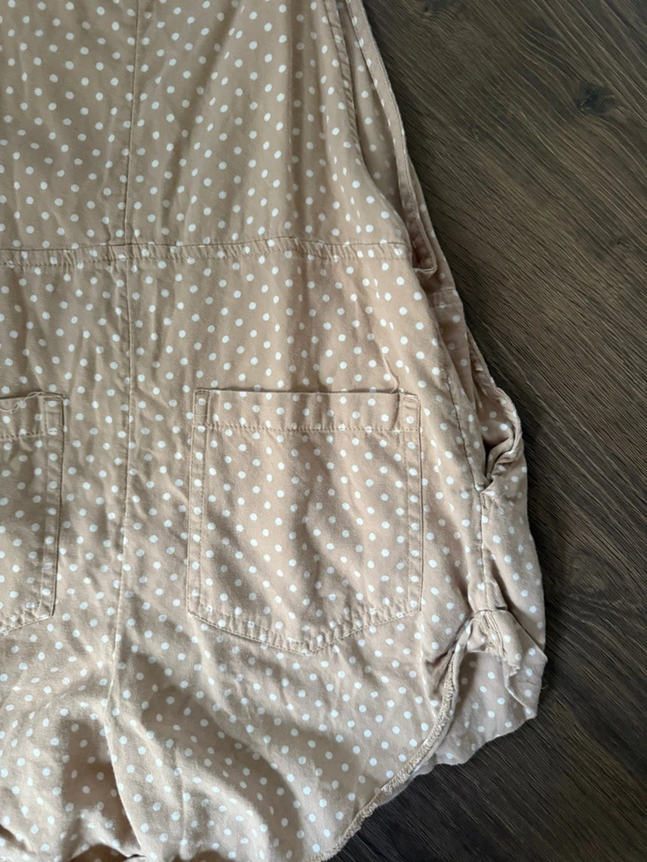 Mameluco Billabong Wild Pursuit para mujer M beige estilo lunares J204TBWI bolsillos Foto 3 de 4