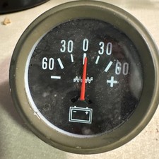 Vintage Gauge Battery Voltage Oil Pressure Water Temperature