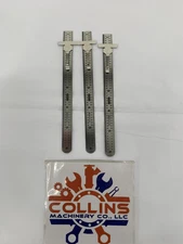 3-General Tools 300/1 Pocket Rule 6” 150mm Stainless Steel w/Depth Gauge NOS