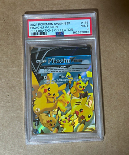 Pikachu V-UNION graded PSA 9 for sale on eBay